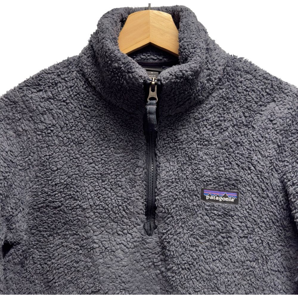 Patagonia Women's Size Small 1/4 Zip Blue Los Gatos Sherpa Fleece Sweater Jacket